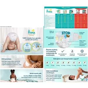 Prima Premium Care Bebek Bezi Beden:6 (13+) Extra Large 186 Adet Süper Fırsat Pk