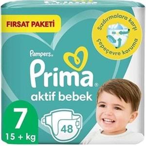 Prima Bebek Bezi Beden:7 (15+KG) XX Large 144 Adet Aylık Fırsat Pk