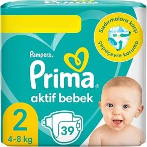 Prima Bebek Bezi Beden:2 (4-8Kg) Mini 195 Adet Mega Ekonomik Pk