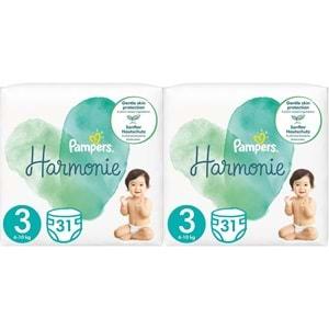 Prima Pampers Harmonie Bebek Bezi Beden:3 (6-10KG) Midi 62 Adet Ekonomik Ultra Fırsat Pk