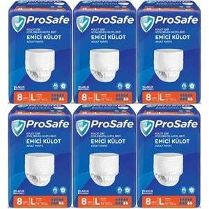 Prosafe Emici Külot Hasta Bezi Büyük-Large 48 Adet (6PK*8)