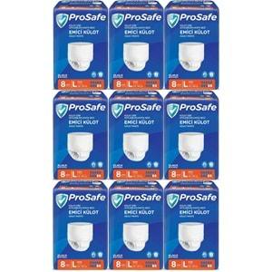 Prosafe Emici Külot Hasta Bezi Büyük-Large 72 Adet (9PK*8)