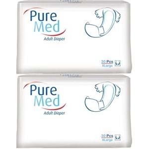 Puremed Hasta Bezi Bel Bantlı Tekstil Yüzey XL Extra Large 60 Adet (2PK*30)