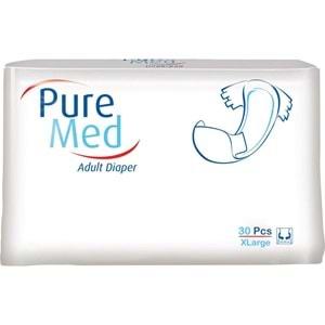 Puremed Hasta Bezi Bel Bantlı Tekstil Yüzey XL Extra Large 150 Adet (5PK*30)