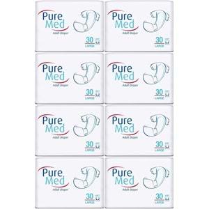 Puremed Hasta Bezi Bel Bantlı Tekstil Yüzey Large L-Büyük 240 Adet (8PK*30)