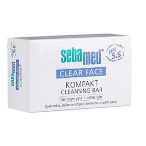 Sebamed Clear Face Kompakt Yüz Temizleme Barı Sabun Sivilceye Yatkın Cilt 100GR (5 Li Set)