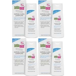 Sebamed Şampuan 200ML Kepeğe Karşı (Yağlı ve Kepeğe yatkın saç derisi İçin) (4 Lü Set)