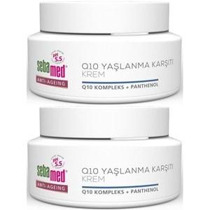 Sebamed Q10 Yaşlanma ve Kırışıklık Karşıtı Koruyucu Anti-Age Krem 50ML (2 Li Set)