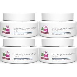 Sebamed Q10 Yaşlanma ve Kırışıklık Karşıtı Koruyucu Anti-Age Krem 50ML (4 Lü Set)