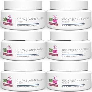 Sebamed Q10 Yaşlanma ve Kırışıklık Karşıtı Koruyucu Anti-Age Krem 50ML (6 Lı Set)