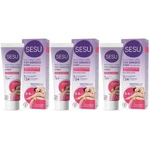 Sesu Tüy Dökücü Krem 100ML Hassas Ciltler (3 Lü Set)