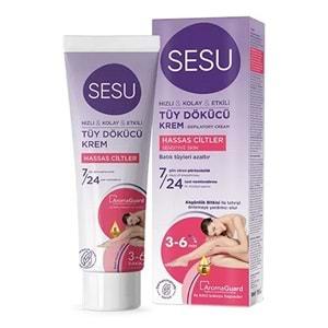 Sesu Tüy Dökücü Krem 100ML Hassas Ciltler (4 Lü Set)