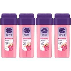 Sesu Roll-On Sir Ağda 100ML Pembe Hassas Cilt (4 Lü Set)