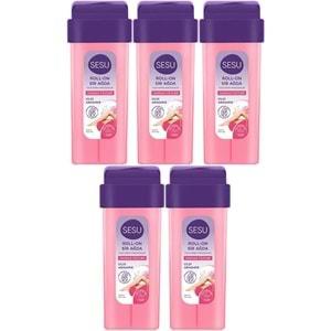 Sesu Roll-On Sir Ağda 100ML Pembe Hassas Cilt (5 Li Set)