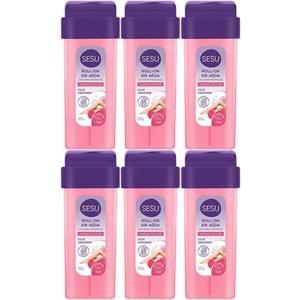 Sesu Roll-On Sir Ağda 100ML Pembe Hassas Cilt (6 Lı Set)