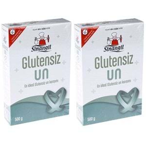 Sinangil Glutensiz Un 500GR (2 Li Set) 1000GR Çölyak Diyetine Uygun (2PK*500GR)