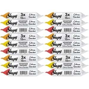 Sleepy Islak Havlu Cep Mendil 15 Yaprak (18 Li Set) Narenciye Bahçesi/Citrus (6PK*3) 270 Yaprak