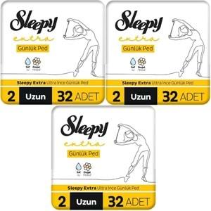 Sleepy Extra Günlük Ped Uzun 96 Adet Standart Pk (3PK*32)