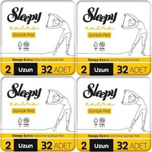 Sleepy Extra Günlük Ped Uzun 128 Adet Standart Pk (4PK*32)