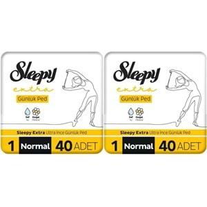 Sleepy Extra Günlük Ped Normal 80 Adet Mega Pk (2PK*40)