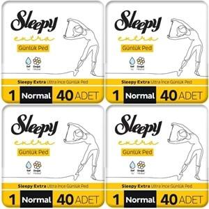 Sleepy Extra Günlük Ped Normal 160 Adet Mega Pk (4PK*40)