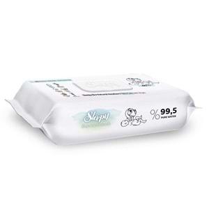 Sleepy Islak Havlu Mendil Bio Natural 40 Yaprak Yeni Doğan (6 Lı Set) Plastik Kapaklı 240 Yaprak