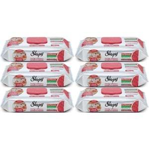 Sleepy Easy Clean Yüzey Temizlik Mutfak Havlusu-Mendili 50 Yaprak Greyfurt Yağlı (6Lı Set) 300 Yprk