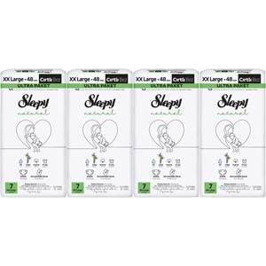 Sleepy Bebek Bezi Natural Beden:7 (20-30KG) XX Large 192 Adet Avataj Ultra Pk