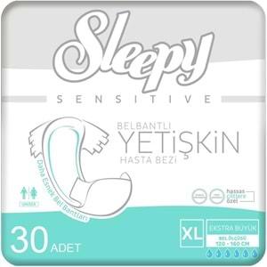 Sleepy Yetişkin Hasta Bezi Bel Bantlı XL - Extra Large - Ekstra Large 240 Adet (8PK*30)
