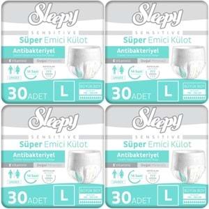 Sleepy Hasta Bezi Yetişkin Emici Külot L - Büyük - Large 120 Adet (4PK*30)