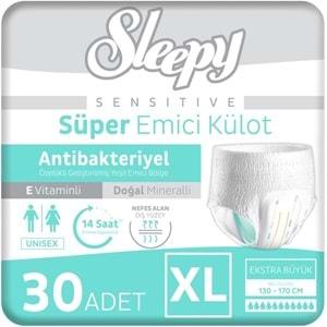 Sleepy Hasta Bezi Yetişkin Emici Külot XL - Ekstra Büyük - Extra Large 180 Adet (6PK*30)