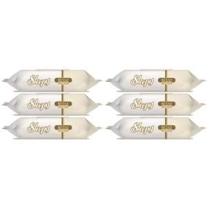 Sleepy Islak Havlu Mendil 90 Yaprak (6 Lı Set) Beyaz Sabun Kokulu Plastik Kapaklı (540 Yaprak)