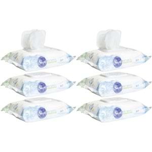 Sleepy Islak Havlu Mendil Pamuklu Yenidoğan Natural Bambu 40 Yaprak 6 Lı Set (240 Yaprak)