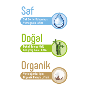 Sleepy Islak Havlu Mendil Pamuklu Yenidoğan Natural Bambu 40 Yaprak 6 Lı Set (240 Yaprak)