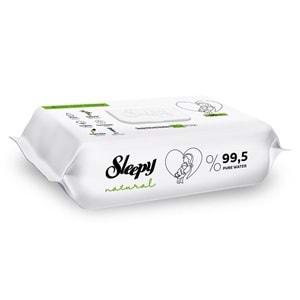 Sleepy Islak Havlu Mendil 90 Yaprak Natural Yenidoğan 12 Li Set 1080 Yaprak Plastik Kapaklı