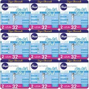 Sleepy Natural Günlük Ped Uzun 288 Adet Süper Ekonomik Pk (9PK*32)