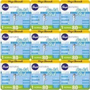 Sleepy Natural Günlük Ped Normal 720 Adet Mega Pk (9PK*80)