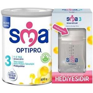Sma Optipro 800GR No:3 Devam Sütü (1-3 Yaş) (Alıştırma Bardağı Hediyeli) (5 Li Set)