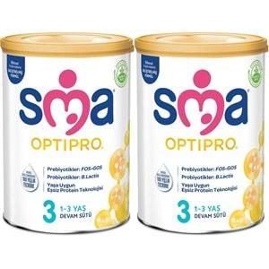 Sma Optipro 800GR No:3 Devam Sütü (1-3 Yaş) (2 Li Set)