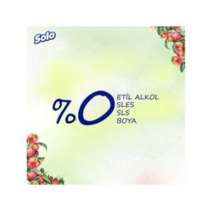 Solo Islak Havlu Mendil 50 Yaprak Elma Sirkesi & Karbonat (6 Lı Set) (2PK*3) 300 Yaprak