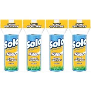 Solo Hijyenik Temizlik Bezi (İç adet 20 Li) (Kokusuz ve Hızla Kuruyan) (4 Lü Set)