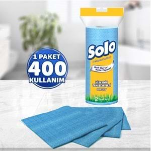 Solo Hijyenik Temizlik Bezi (İç adet 20 Li) (Kokusuz ve Hızla Kuruyan) (6 Lı Set)