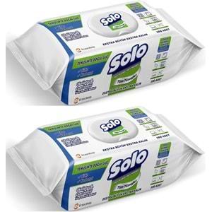 Solo Yüzey Temizlik Havlusu - Mendili 100 Yaprak Okaliptus & Çam Esintisi (2 Li Set) 200 Yaprak