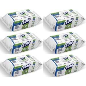 Solo Yüzey Temizlik Havlusu - Mendili 100 Yaprak Okaliptus & Çam Esintisi (6 Lı Set) 600 Yaprak