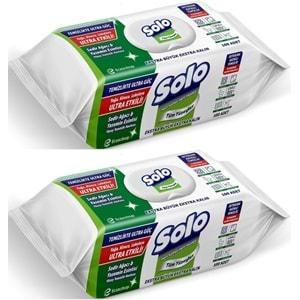 Solo Yüzey Temizlik Havlusu - Mendili 100 Yaprak Sedir Ağacı & Yasemin Esintisi (2 Li Set) 200 Yprk