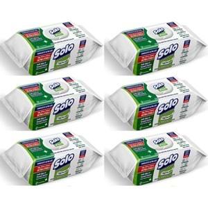 Solo Yüzey Temizlik Havlusu - Mendili 100 Yaprak Sedir Ağacı & Yasemin Esintisi (6 Lı Set) 600 Yprk