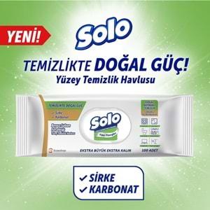 Solo Yüzey Temizlik Havlusu - Mendili 100 Yaprak Beyaz Sabun Ferahlığı (3 Lü Set) 300 Yaprak