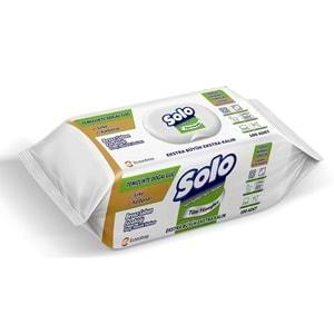Solo Yüzey Temizlik Havlusu - Mendili 100 Yaprak Beyaz Sabun Ferahlığı (5 Li Set) 500 Yaprak