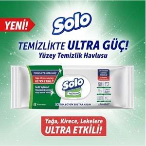 Solo Yüzey Temizlik Havlusu (Beyaz Sabun/Sedir/Okaliptus/Limon) (Karma 8 Li Set) 800 Yaprak