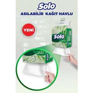 Solo Asılabilir Kağıt Havlu 1 Paket (1PK= 7 Rulo) Hijyenik ve Pratik Kullanım İçin Uygun (18 Li Set)